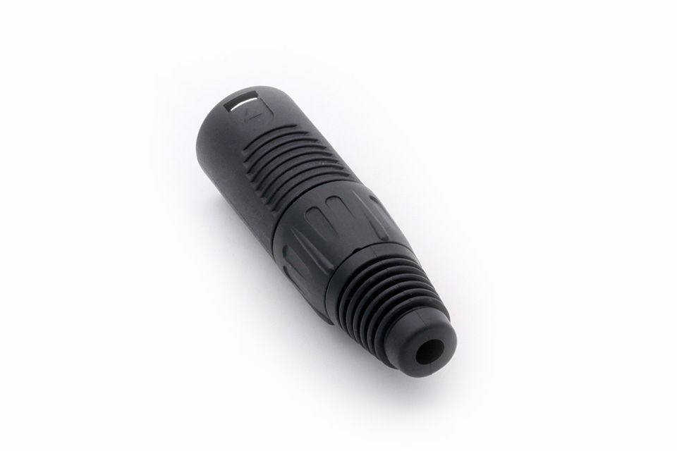 XLR 3-pin connector male zwart C1038M 02